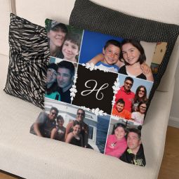 Photo Collage Throw Pillow